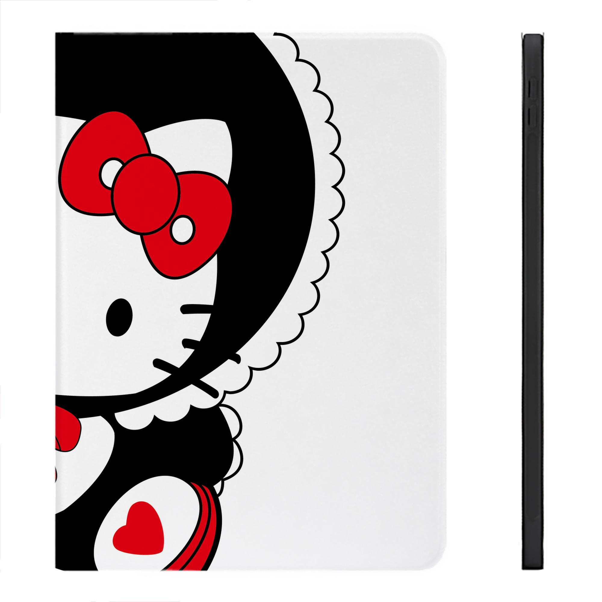 （画像用） Hello Kitty ハローキティ IPadケース ペンホルダー付き ブックスタイルデザイン
